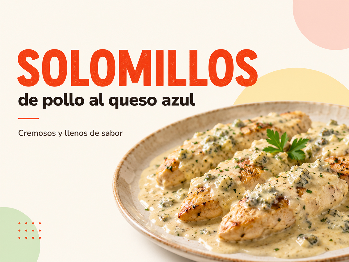 Solomillos de pollo al queso azul